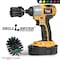 Drillbrush Mini Size Long Bristle Black Ultra Stiff Rotary Cleaning Drill, PK 2 K-L-2M-QC-DB - alternate 4